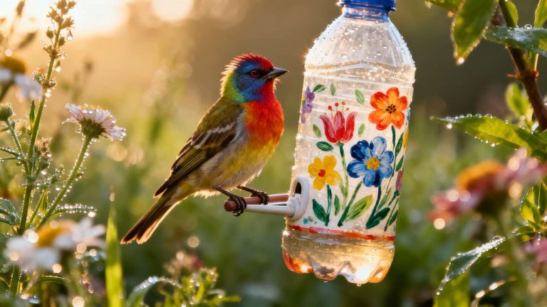 Pourquoi une bouteille plastique est parfaite pour les oiseaux du jardin