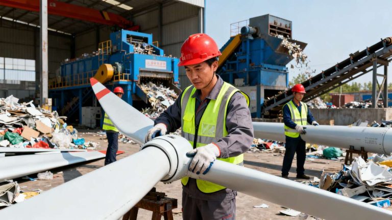 La Chine surprend le monde avec sa façon folle de recycler les pales d’éoliennes